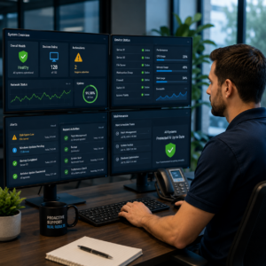 Proactive IT monitoring and management for businesses